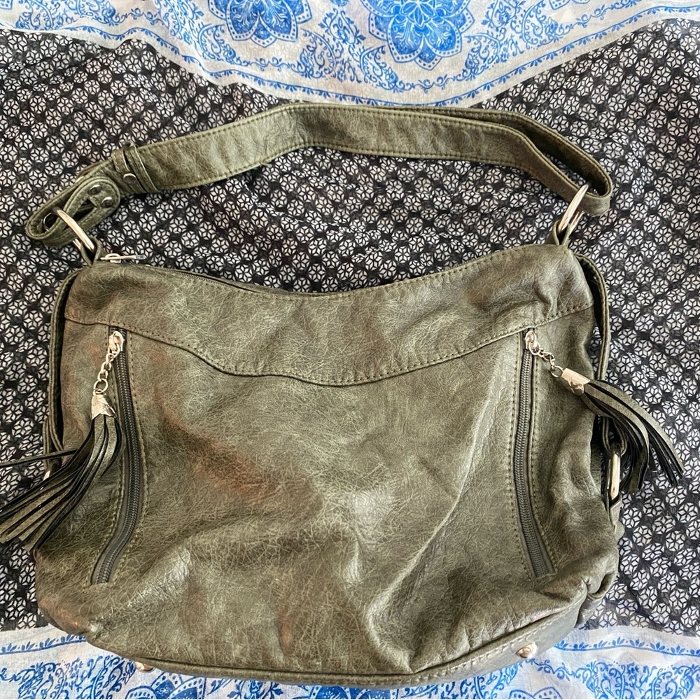 Olive Green Women's Shoulder Bag